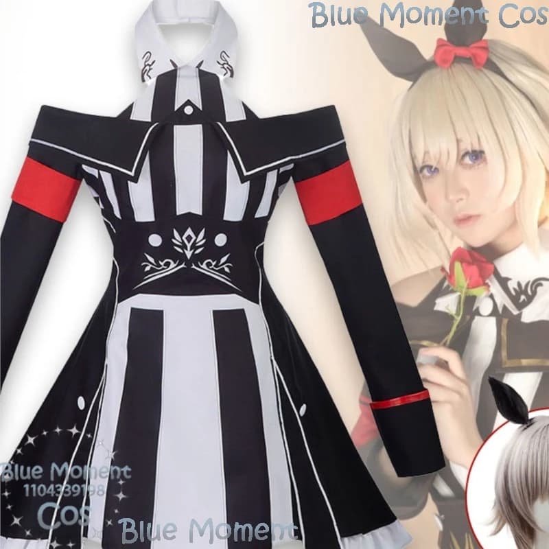 Uma Musume Pretty Derby Curren Chan Cosplay Anime Game Race Suit Women's Dress for Performance Collection Comic Festival