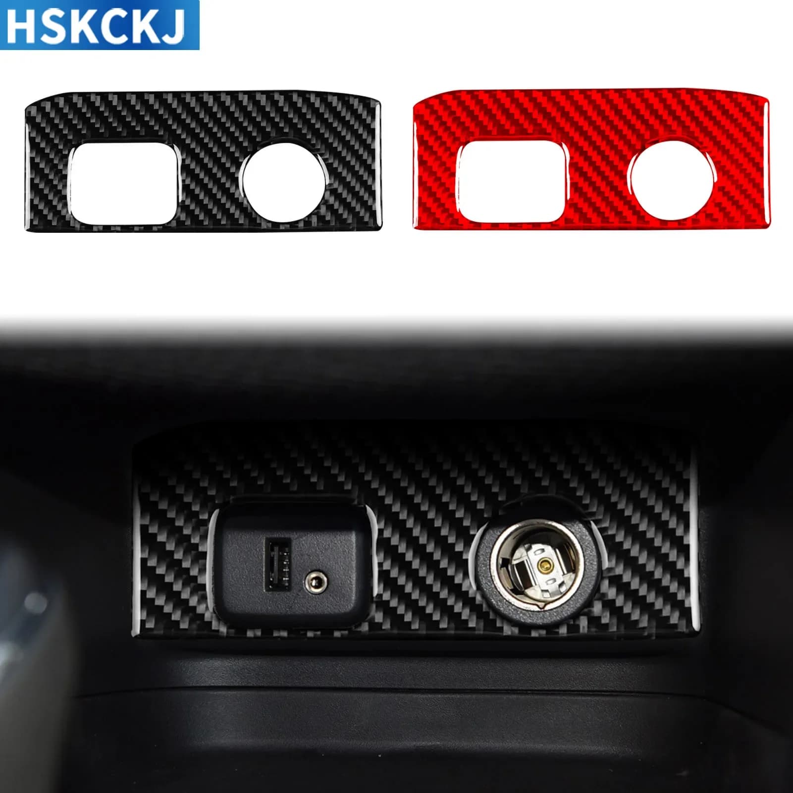 For Chevrolet Equinox 2018—2022 Real Carbon Fiber Loader Trim Cover Panel Sticker Edit Decorative Accessories