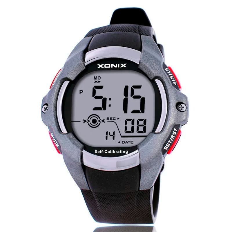 XONIX Orologi sportivi digitali da uomo con onde radio, autocalibrazione, sincronizzazione Internet, nuoto, immersioni, impermeabili fino a 100 m