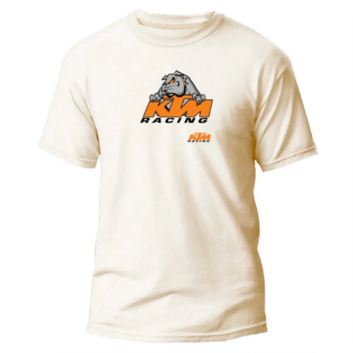 T-shirt da uomo con grafica KTM Racing Bulldog, 100% cotone, top casual a maniche corte, tuta da corsa fuoristrada MotoGP.