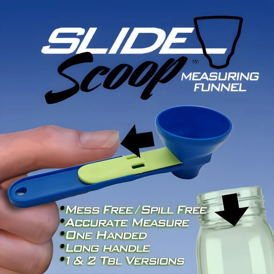 1pc Protein Powder Scoop and Funnel - Spill-Proof, for Sports Drinks
