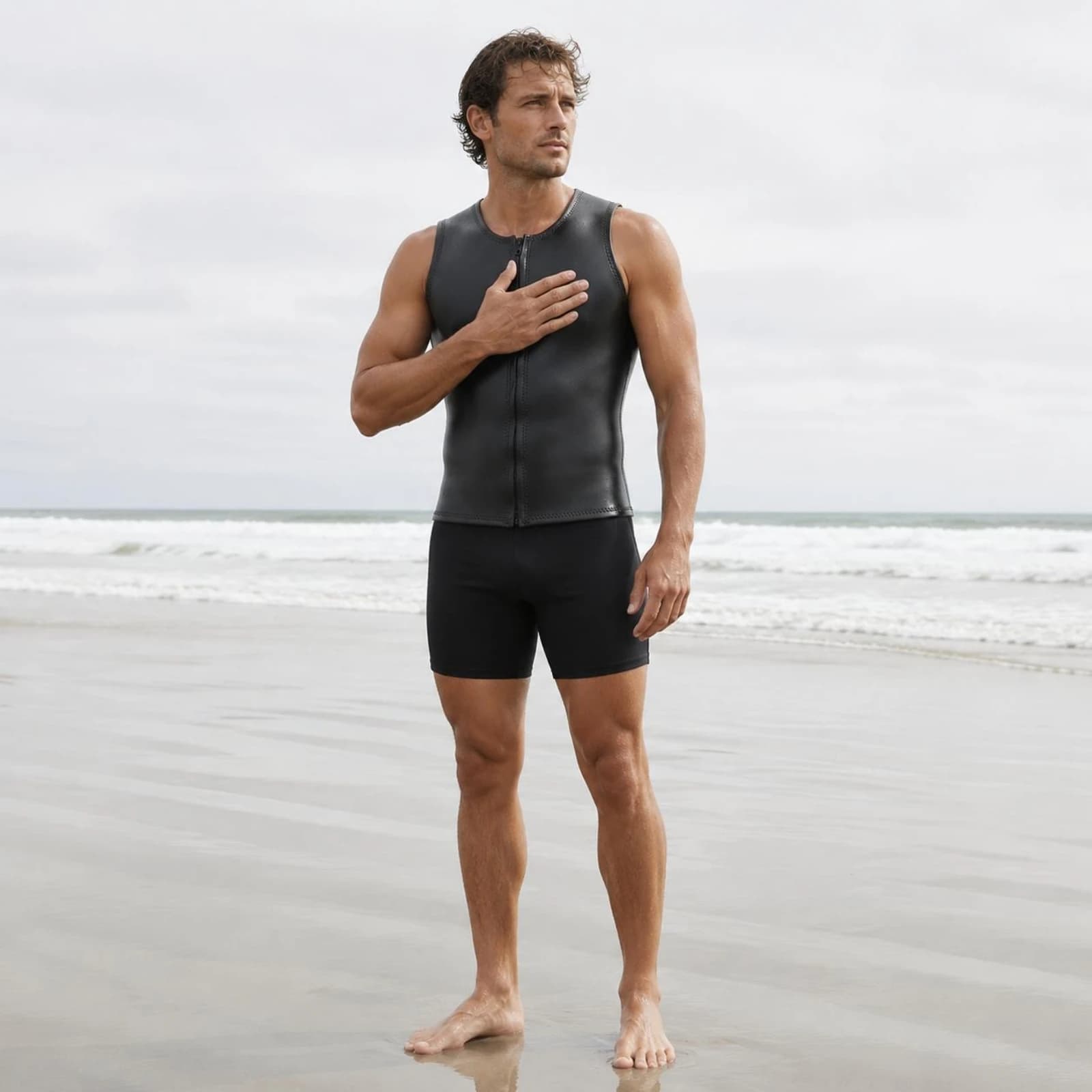 Pantaloncini da Immersione in Neoprene Elasticizzato 2mm, Shorts Termici per Snorkeling e Immersioni