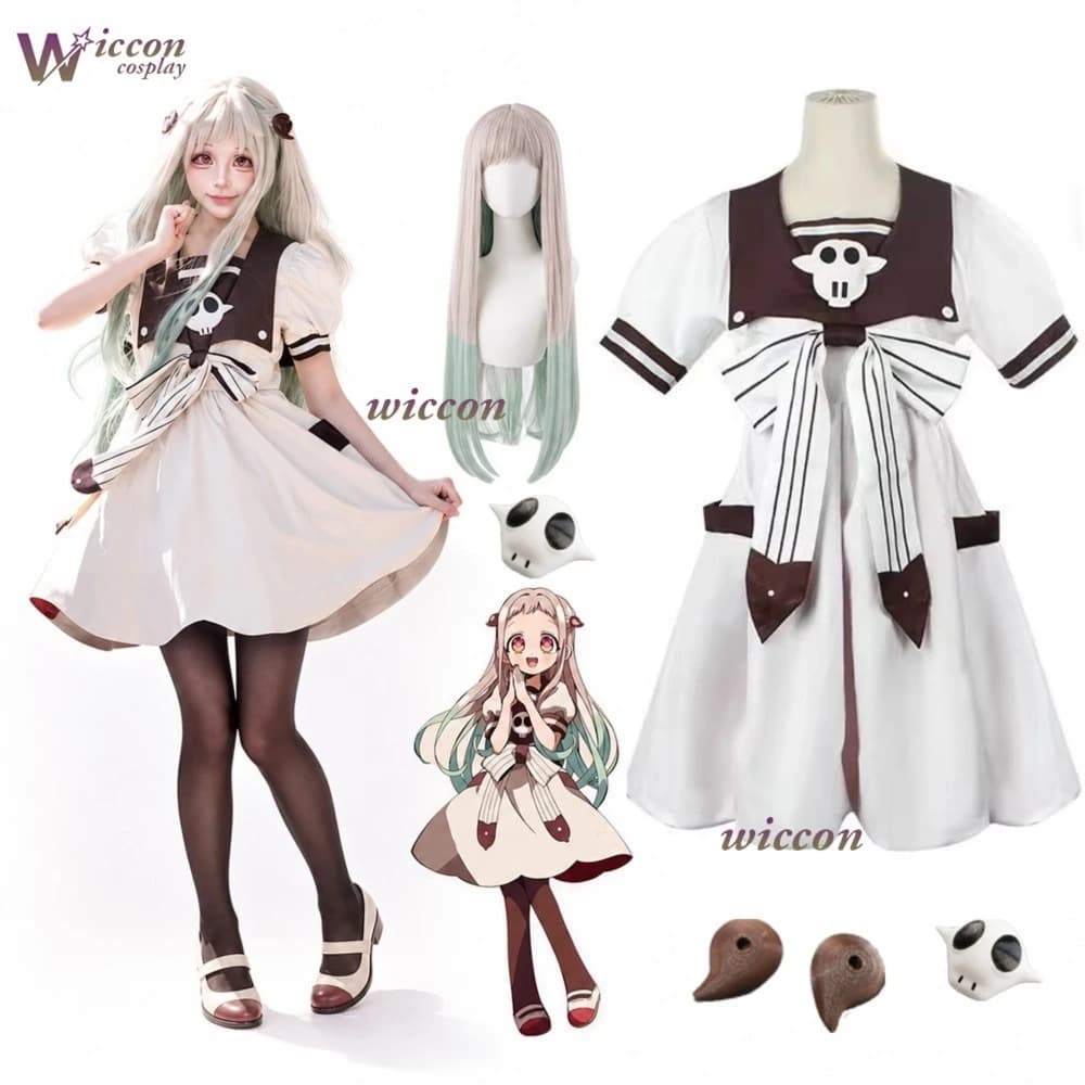 Anime Yashiro Nene Cosplay Costume Toilet-Bound Cos Hanako-kun halloween Party costumes Yashiro Nene Summer Dress Clothes