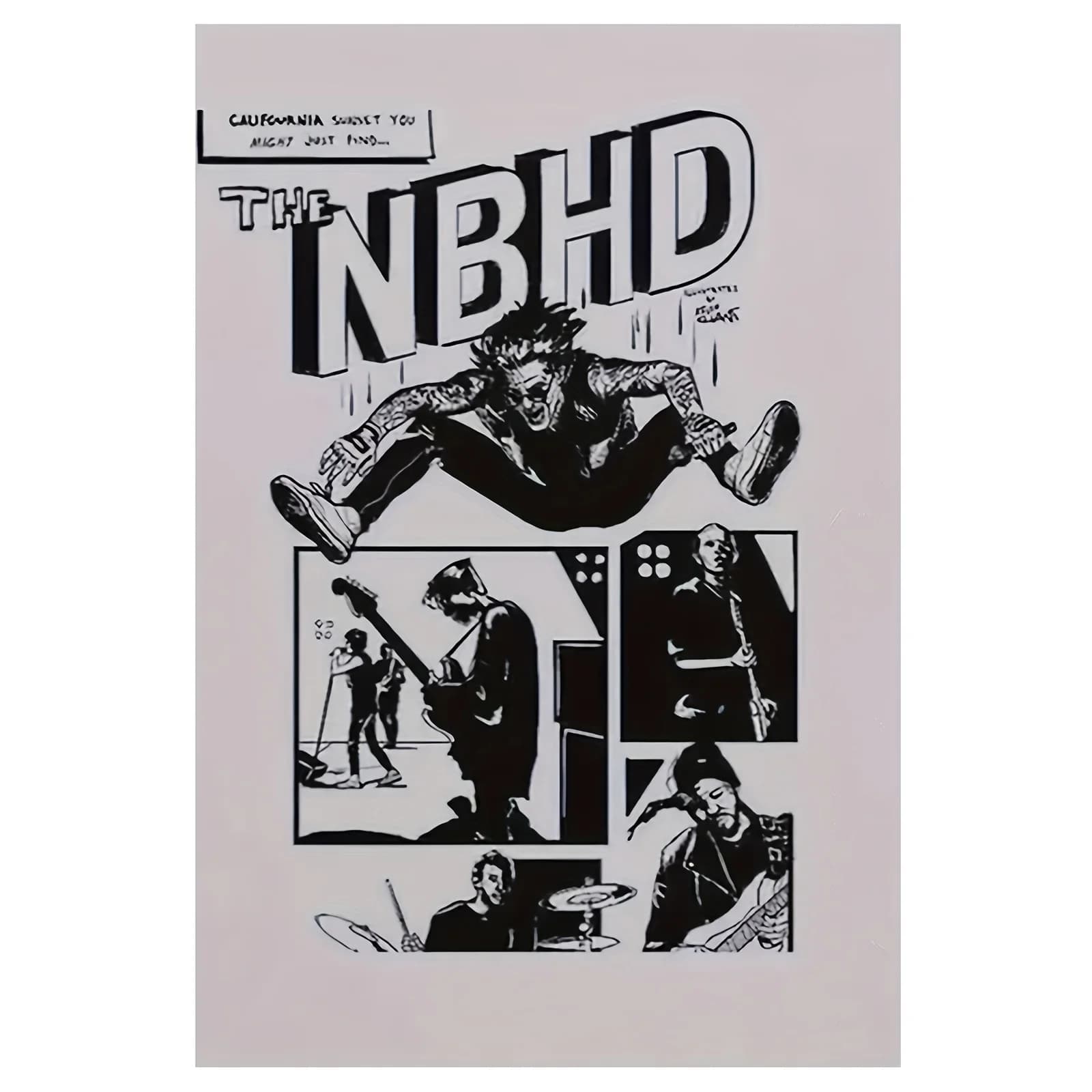 La tenda da doccia NBHD: arte comica che aggiunge spirito indie, stile dinamico e vibrazioni uniche per il tuo bagno