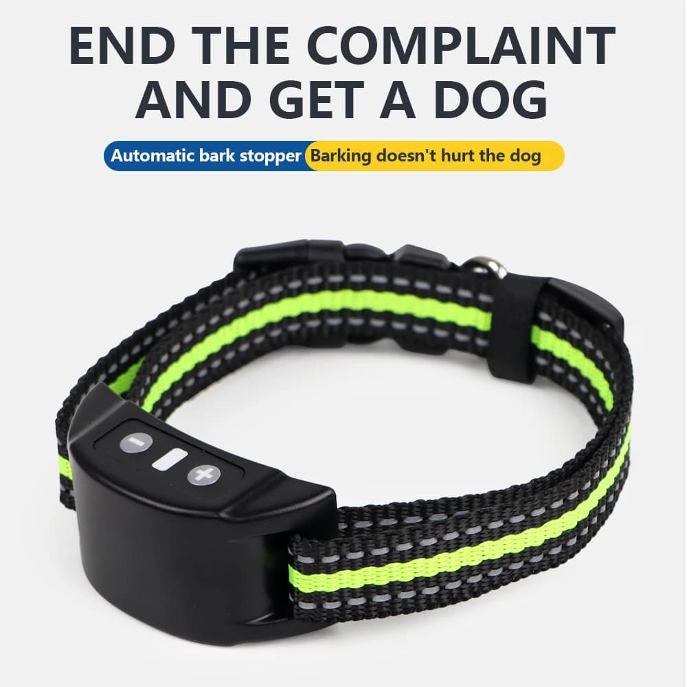 Collare Antiabbaio per Cani con Scossa Elettrica, Vibrazione e Suono LED per Cani Piccoli e Grandi, Collare da Addestramento Senza Abbaio, Accessori per Cani