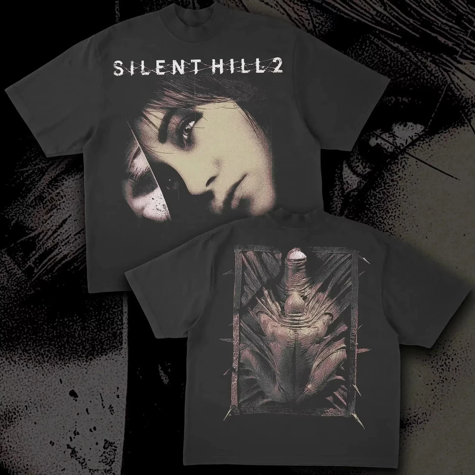 Summer Women's Silent Hill T-Shirt Cotton Sweat-wicking and Breathable Tee Streetwear Oversized Loose Casual