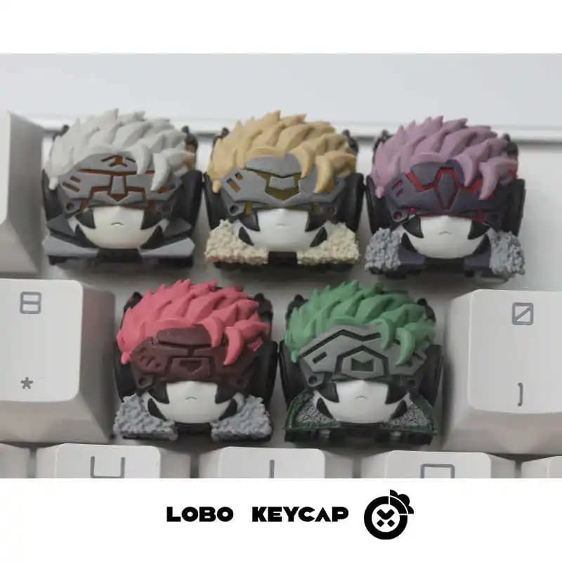 1pc Aquilek Anime Resin Copritasti MX Switches for Custom Translucent Mechanic Keyboards Cute Game Keyboard Accessories Gift