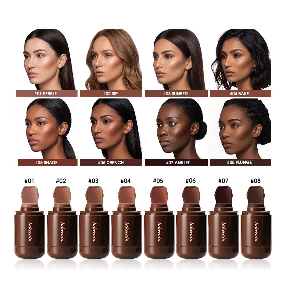 Packet Bronzer Cream Stick 3D Face Contour Highlighter Improve Fine Lines Brightening Grooming Makeup For All Skin Type
