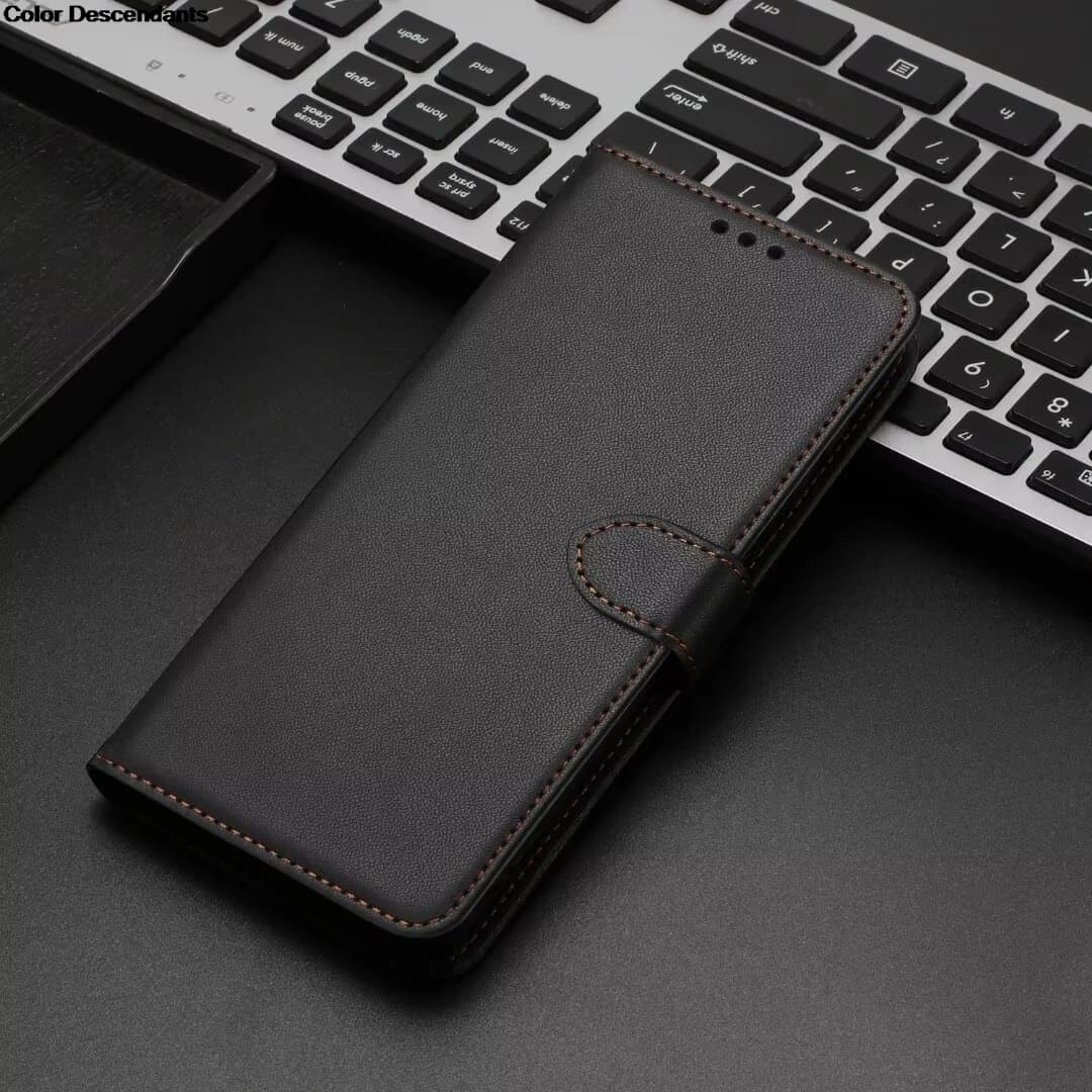 Custodia a libro in pelle con slot per carte per Redmi 14C