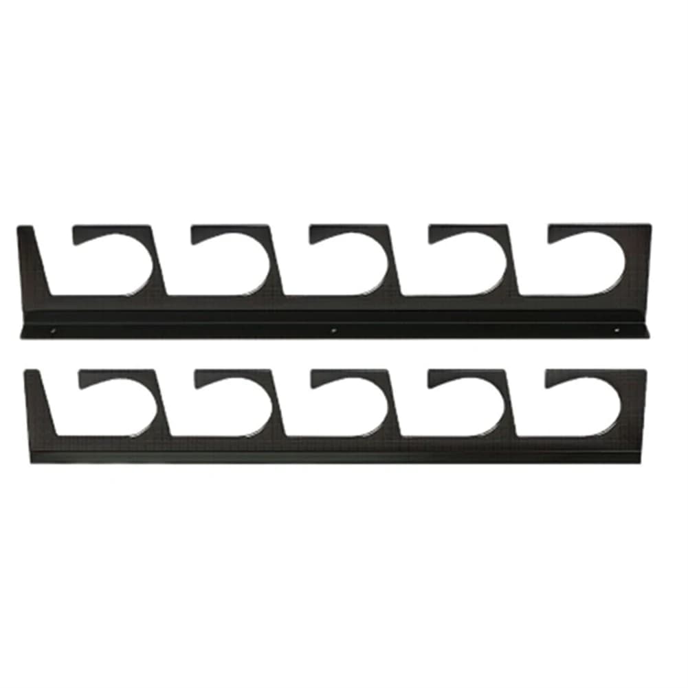 A74K-2PCS 5-Rod Fishing Rod Metal Holder Wall/Ceiling Storage Rack Horizontal Rod Stand For Garage Cabin Basement