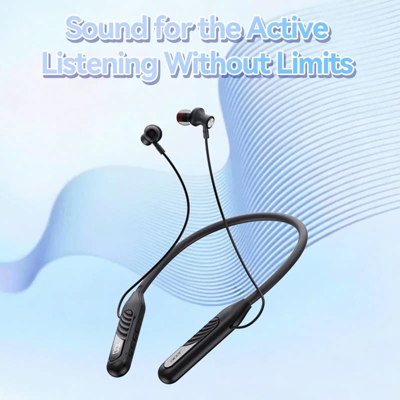 Acer OHR635 Neck-mounted Wireless Headphones Immersive Sound Sport Earbuds with Digital Battery Display