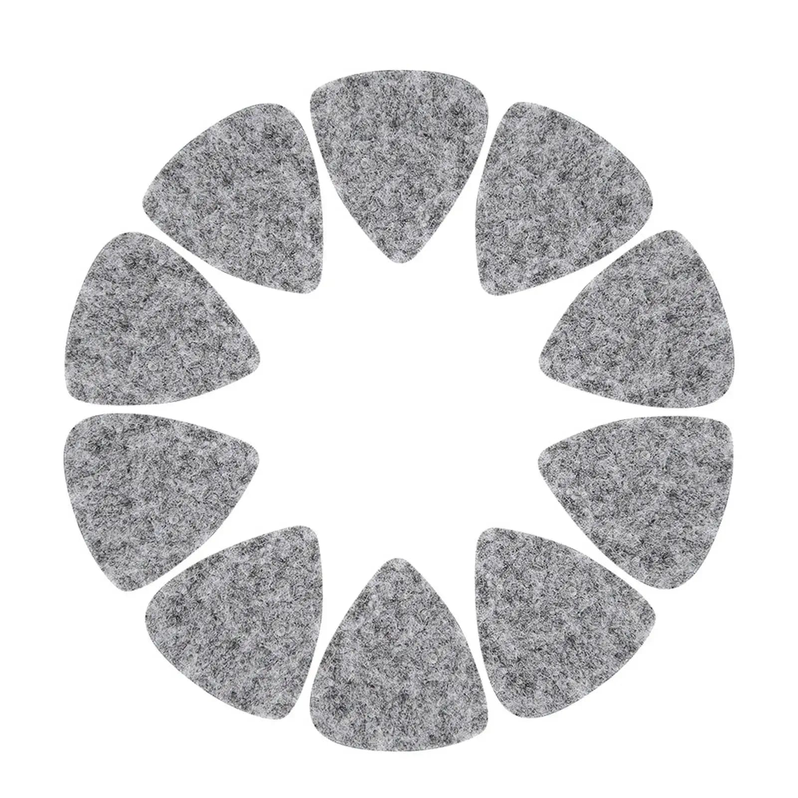 10Pcs High Quality Wool Felt Picks Plectrums 3mm for Guitar Ukulele