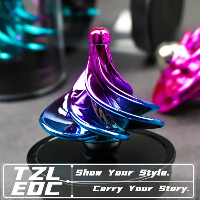 High‑Tech Air‑Powered Wind Spinner, Mini Cyclone Fidget Toy, Hand‑Twist Finger Spinner Stress Relief Gadget