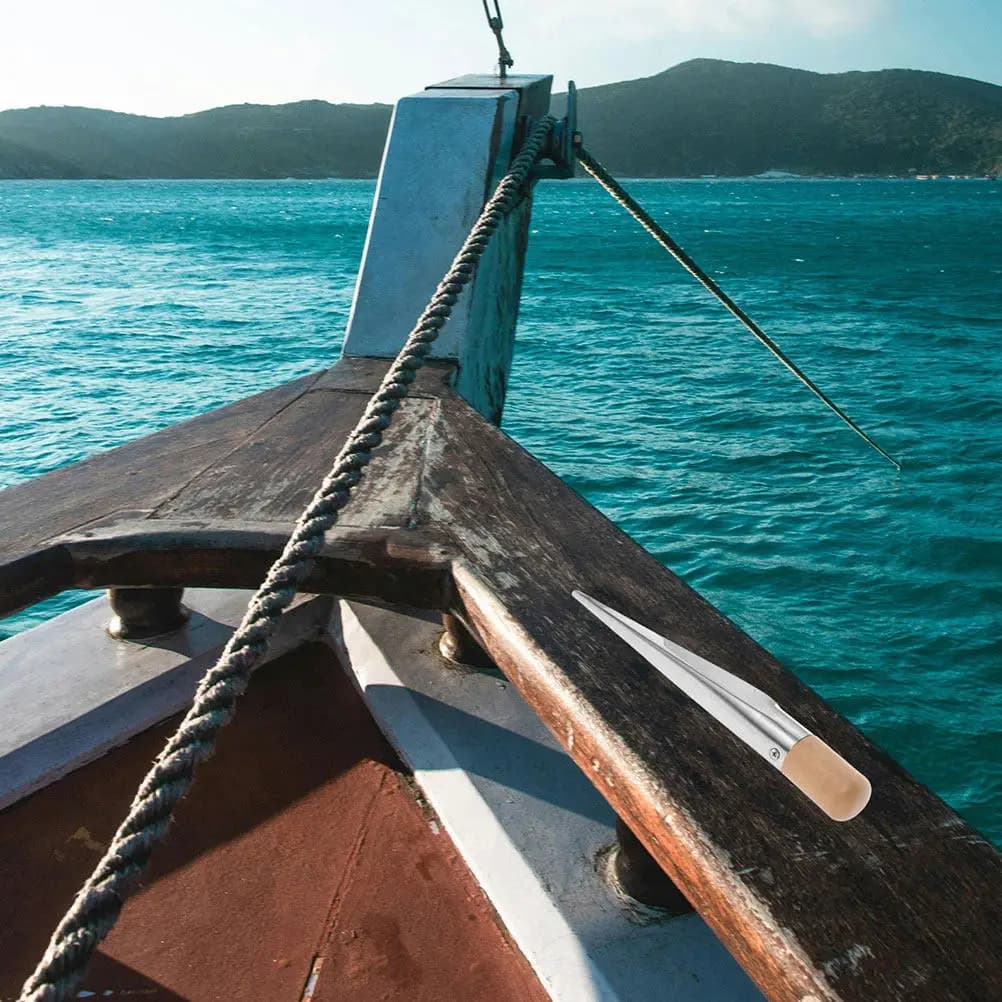 2 Pezzi Attrezzo per Infilare Corde in Acciaio Inossidabile per Imbarcazioni, Ago per Giunzione Corde Nautiche