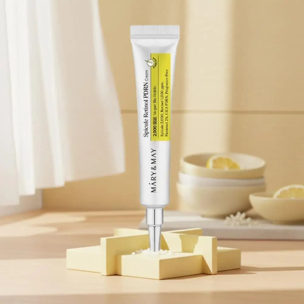Crema Viso al Retinolo e Collagene con Microaghi, Crema Antirughe per Occhi, Effetto Tensionante Istantaneo, Crema Rassodante e Liftante