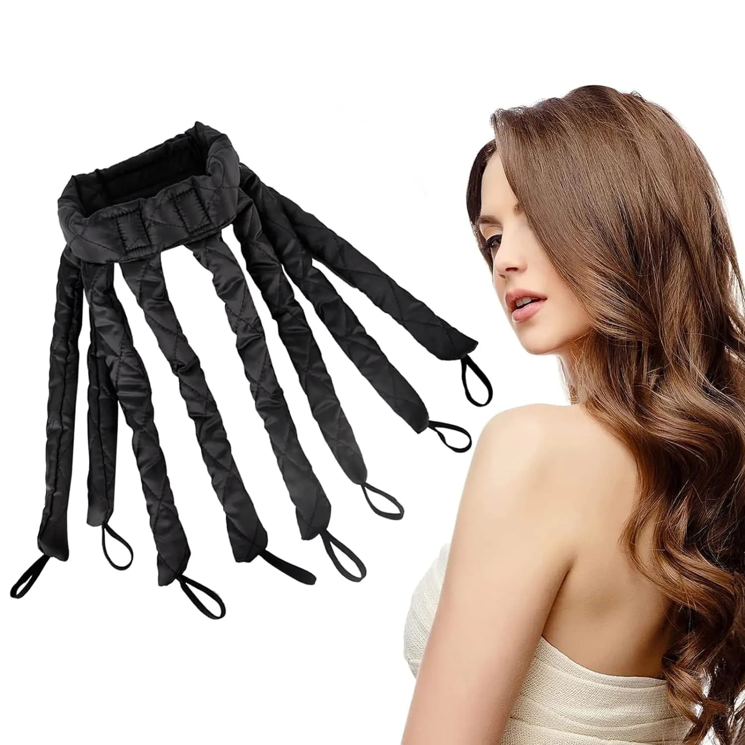Hair curling rod Heat-free hair band Hair curlers Foam rollers DIY tape for hair styling Tool for sleeping Soft Curl Bar Waist Formers