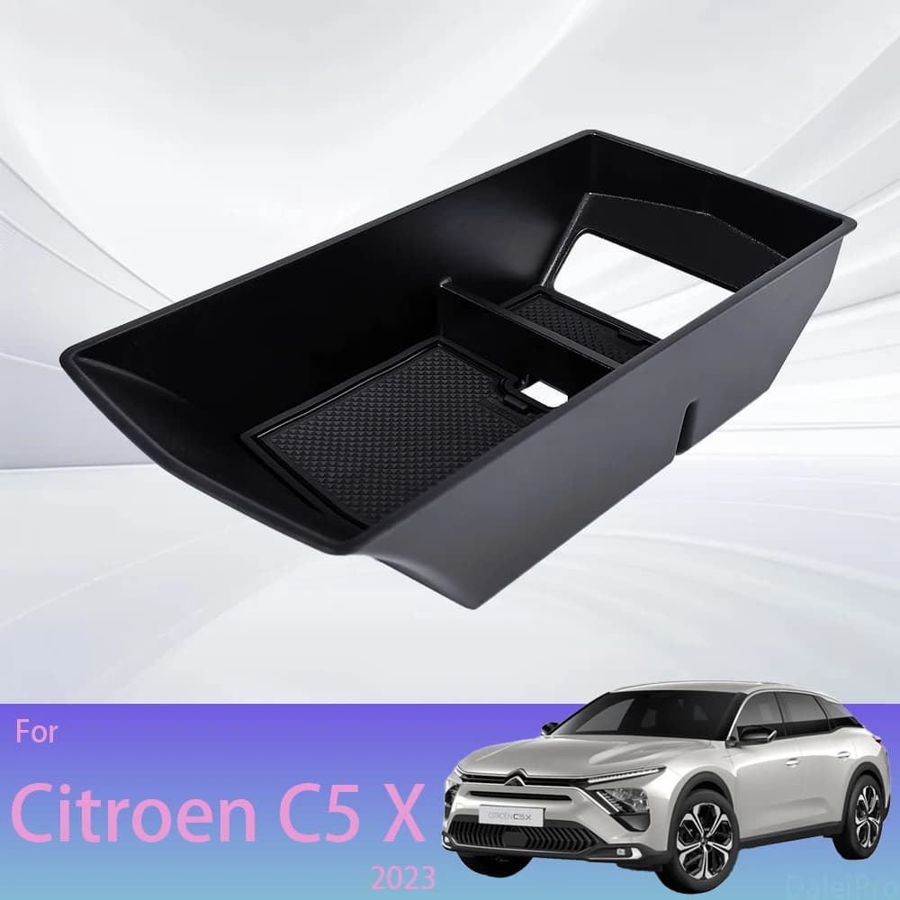 Per Citroen C5 X C5X 2021-2023 Auto Bracciolo Scatola di Immagazzinaggio Console Centrale Organizzare Vassoio Scatola di Immagazzinaggio Centro Riordino Accessori