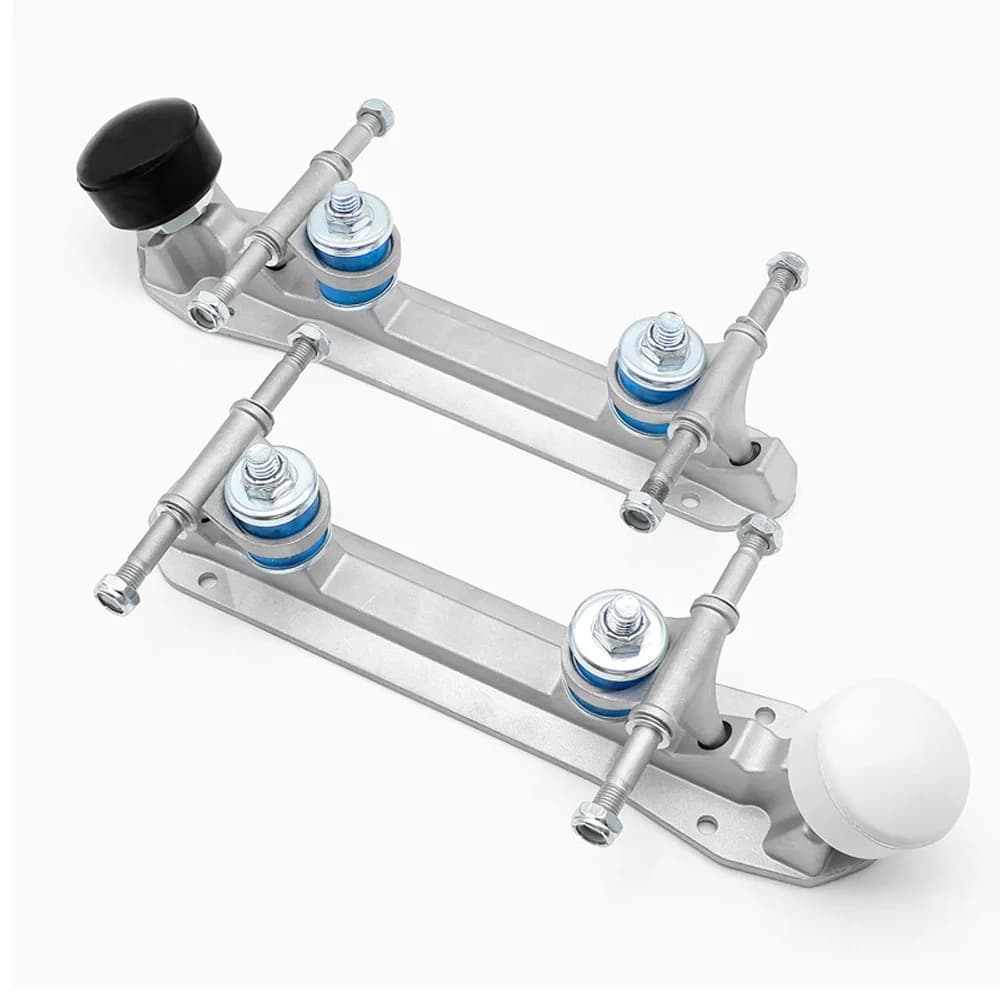 Staffa per pattini a rotelle doppia base in lega di alluminio accessorio per scarpe modifica pattini a rotelle sedile parti hardware AMB147