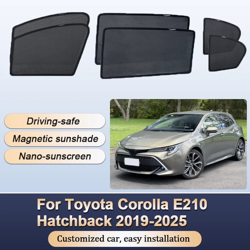 Tende da sole per Toyota Corolla E210 Hatchback Auris 2019-2025 Tende da sole Isolamento termico magnetico Finestra Visiera Accessori auto