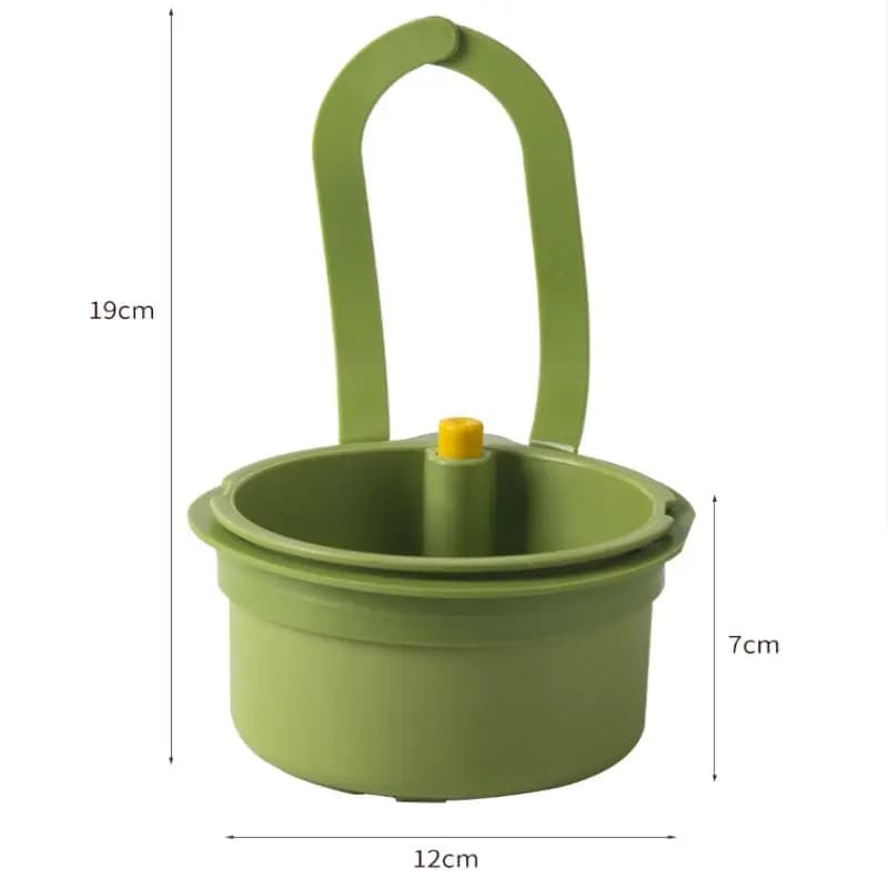 Lavello Spugna Rack Raccoglitore di rifiuti da cucina 2 IN1 Lavello Cestello di scarico Rubinetto Appeso Sacchetto filtro Cestino automatico regolabile