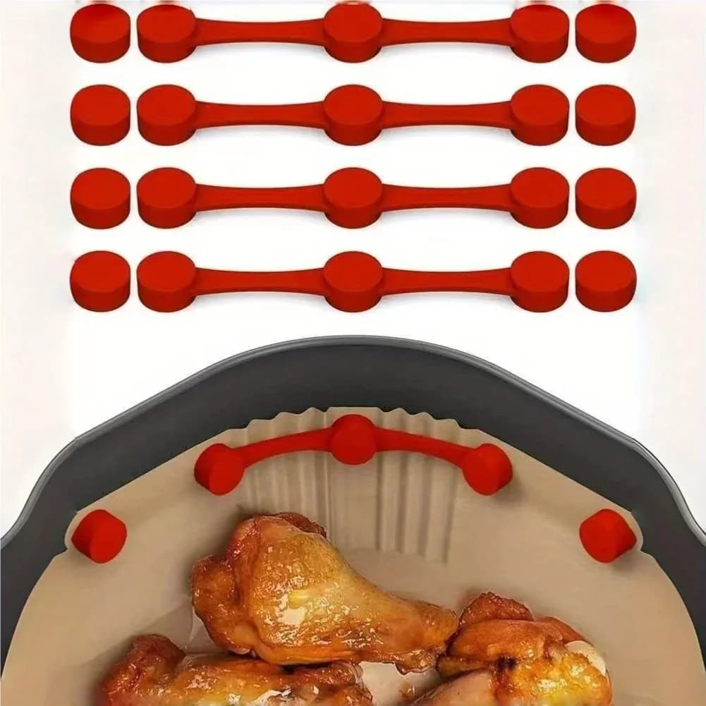Magnetic silicone clip for air fryer, magnetic silicone clip for air fryer, oven paper used to control the air fryer, reusable