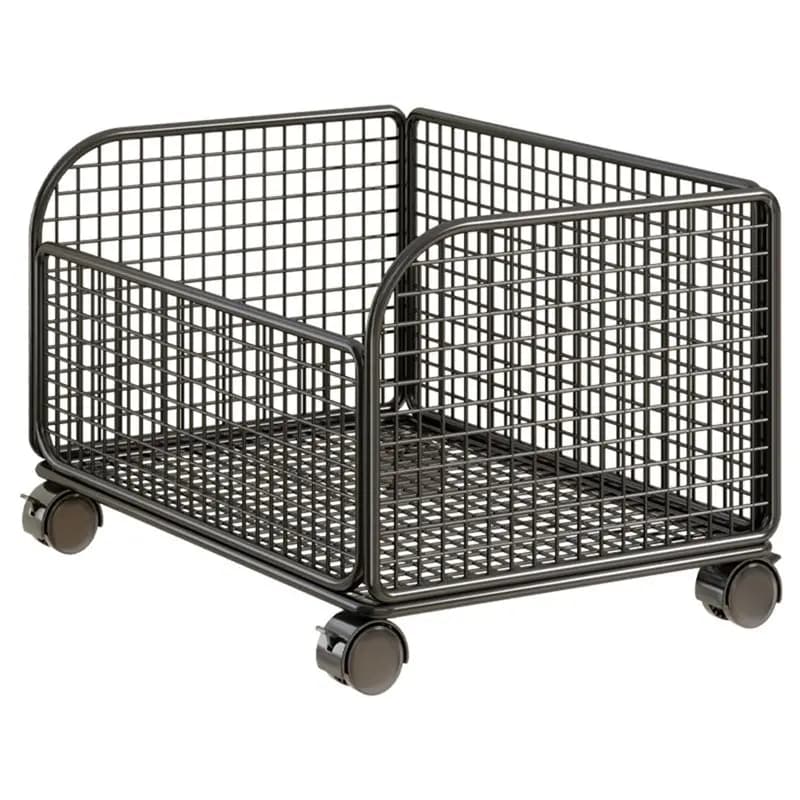Carrello porta documenti mobile in rete MAKE-Under Desk con ruote bloccabili per spazi di lavoro ridotti