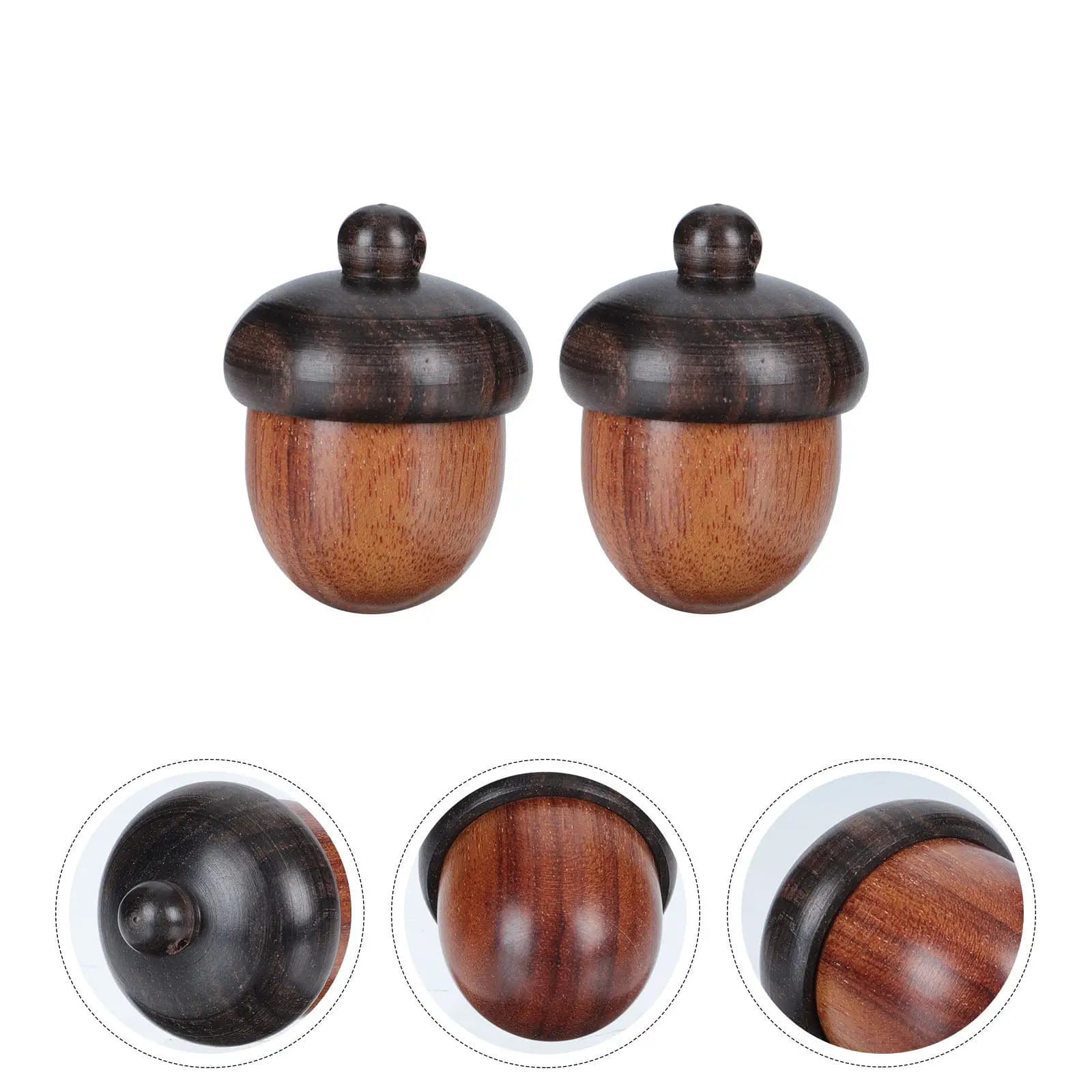 2 Pezzi Ciondolo a Forma di Pigna in Legno per Fai da Te, Creazione di Gioielli, Decorazione per Catene del Telefono, Portaoggetti, Diffusore di Aromi