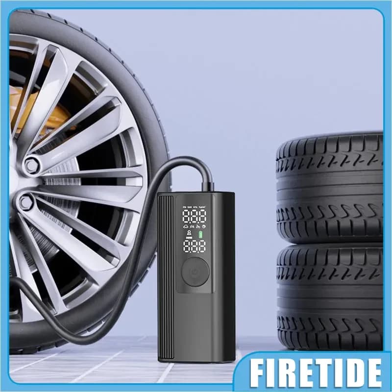 150Psi Rechargeable Digital Tire Inflator Portable Air Compressor Emergency Tool for Car Motorcycle Bike Balls