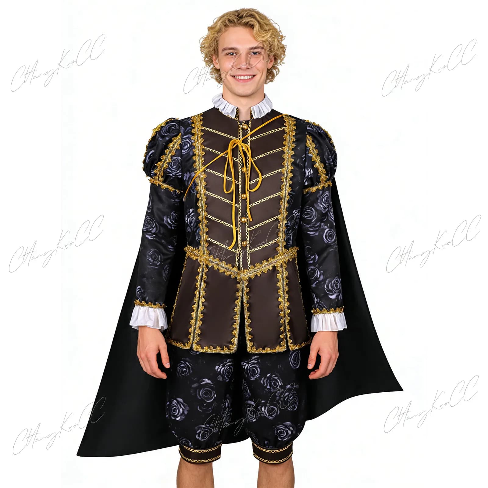 Costume da Uomo Vittoriano Elisabettiano, Abito Uniforme con Gancio, Costume da Capitano, Giacca Nera da Pirata, Costume Teatrale per Halloween