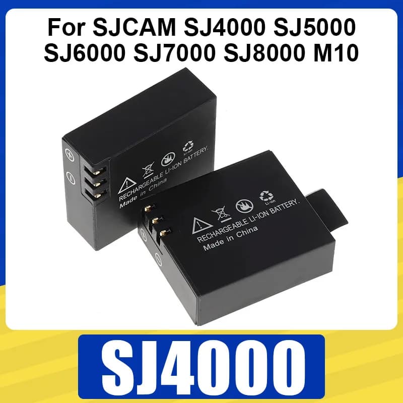 Batteria per fotocamera SJ4000 da 3,7 V 900 mAh per batterie ricaricabili per fotocamera sportiva SJCAM SJ4000 SJ5000 SJ6000 SJ7000 SJ8000 M10