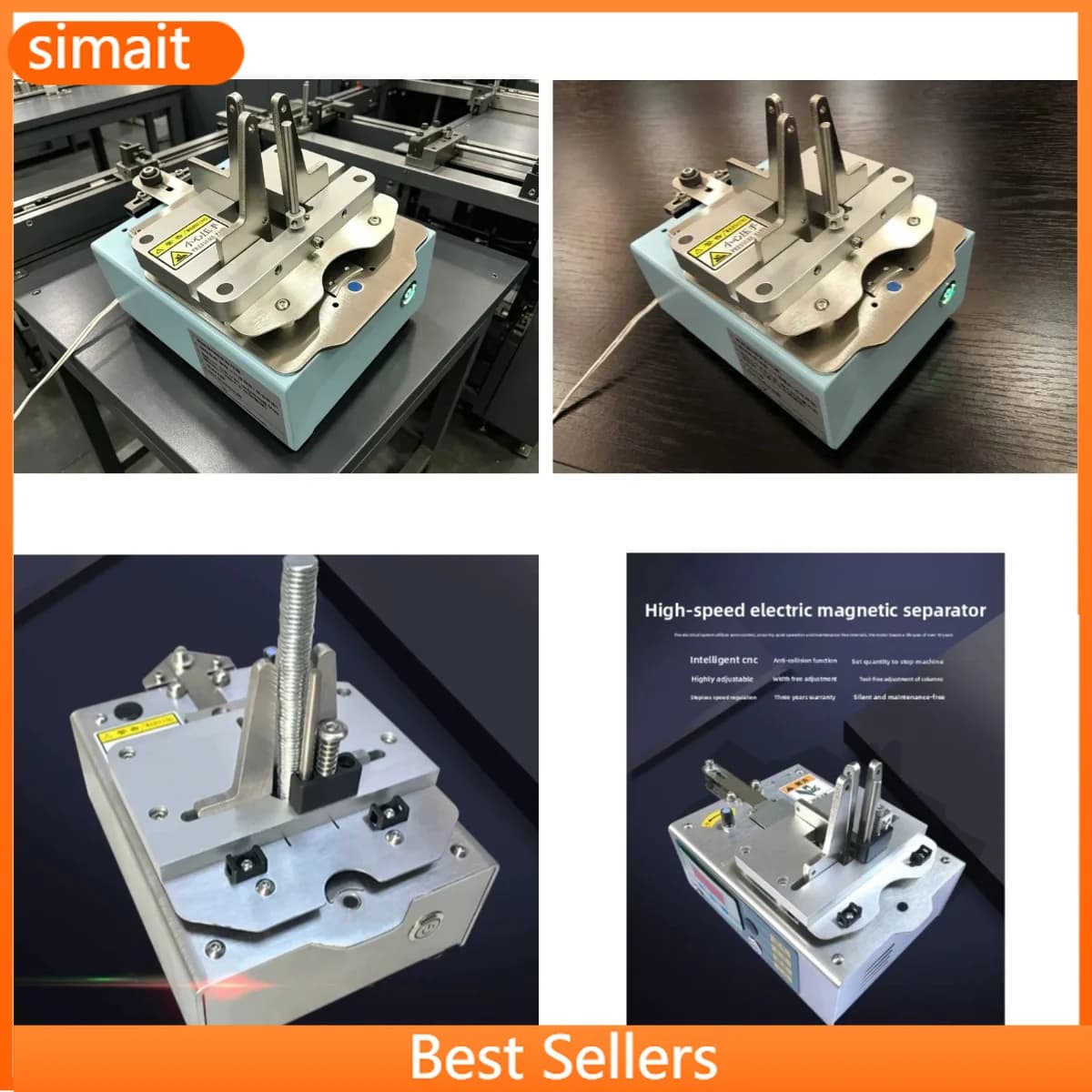 Automatic Industrial Electric Pneumatic Magnetic Separator for Round Square Tile Magnets Weak Strong Sorting Machine