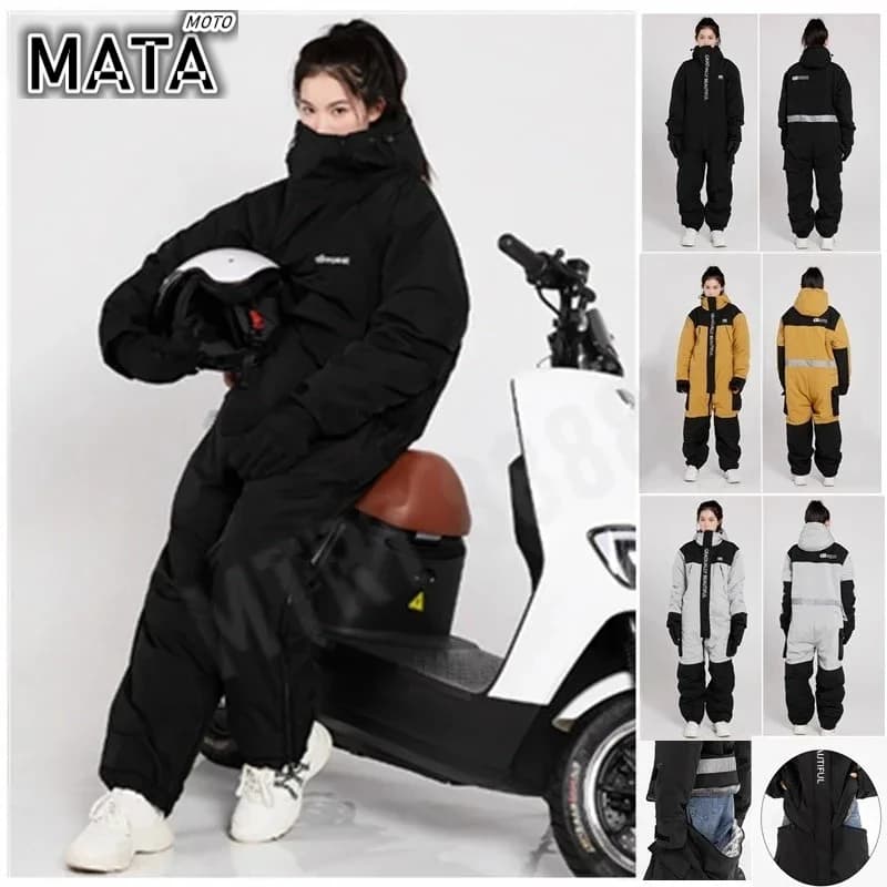Giacca da moto elettrica CALDA Giacca invernale da motoslitta calda impermeabile antivento da equitazione Abiti a prova di freddo coppia di vestiti da pesca