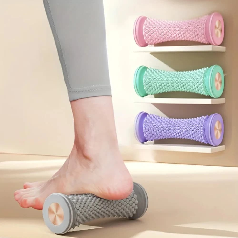 Foot Massage, Massage Roller, Yoga Massage Ball, Planting Wheel, Muscular Relaxation, Mini Massage Manual in Plastic for Foot