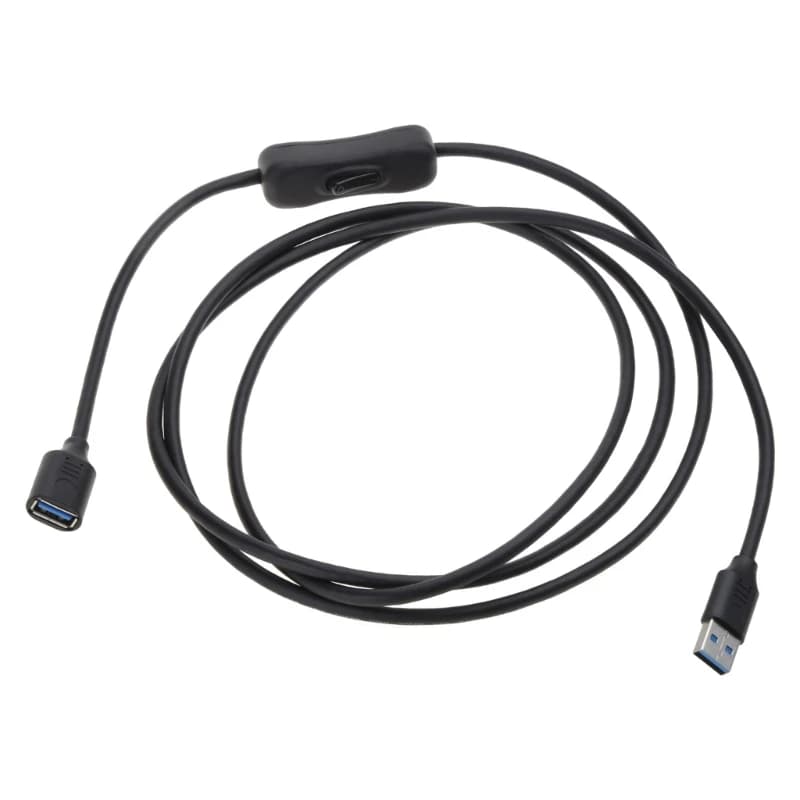 USB 2.0 extension cable data synchronization USB extension cable with ON OFF switch LED indicator for Raspberry Pi PC v