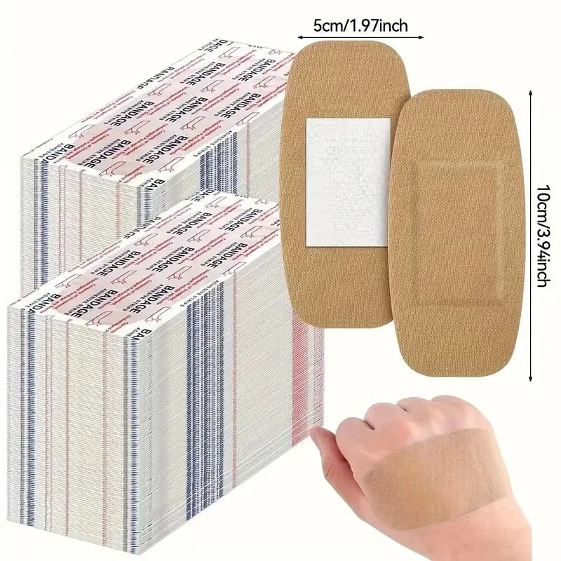 Cerotto Protettivo per Ferite Grandi, Design Sagomato, Misura Extra, Benda Adesiva per Pronto Soccorso e Forniture Mediche