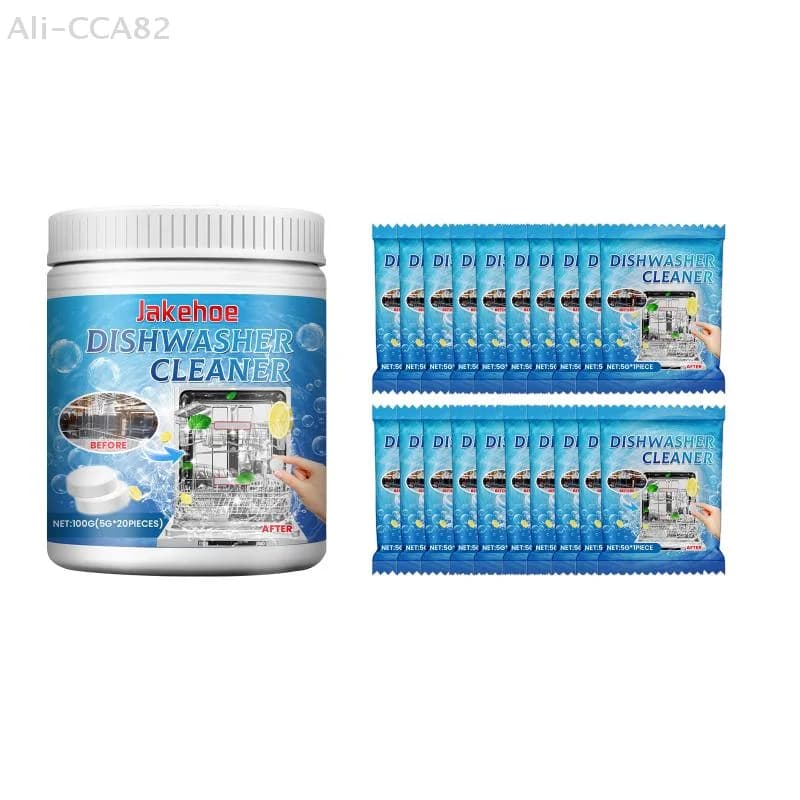 SHIDWJ Cleansing Pads for dishwasher, 20 pieces, effective deep cleansing, remove fat and hard encrustations, suitable for home