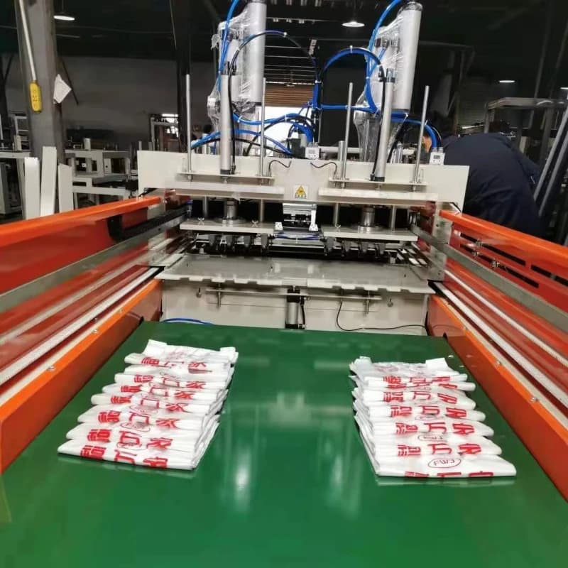 Plastic Bag Machine Factory Price Plastic Bags Manufacturing Machine Doule Line T-shirt Bag Making China Manufacturer