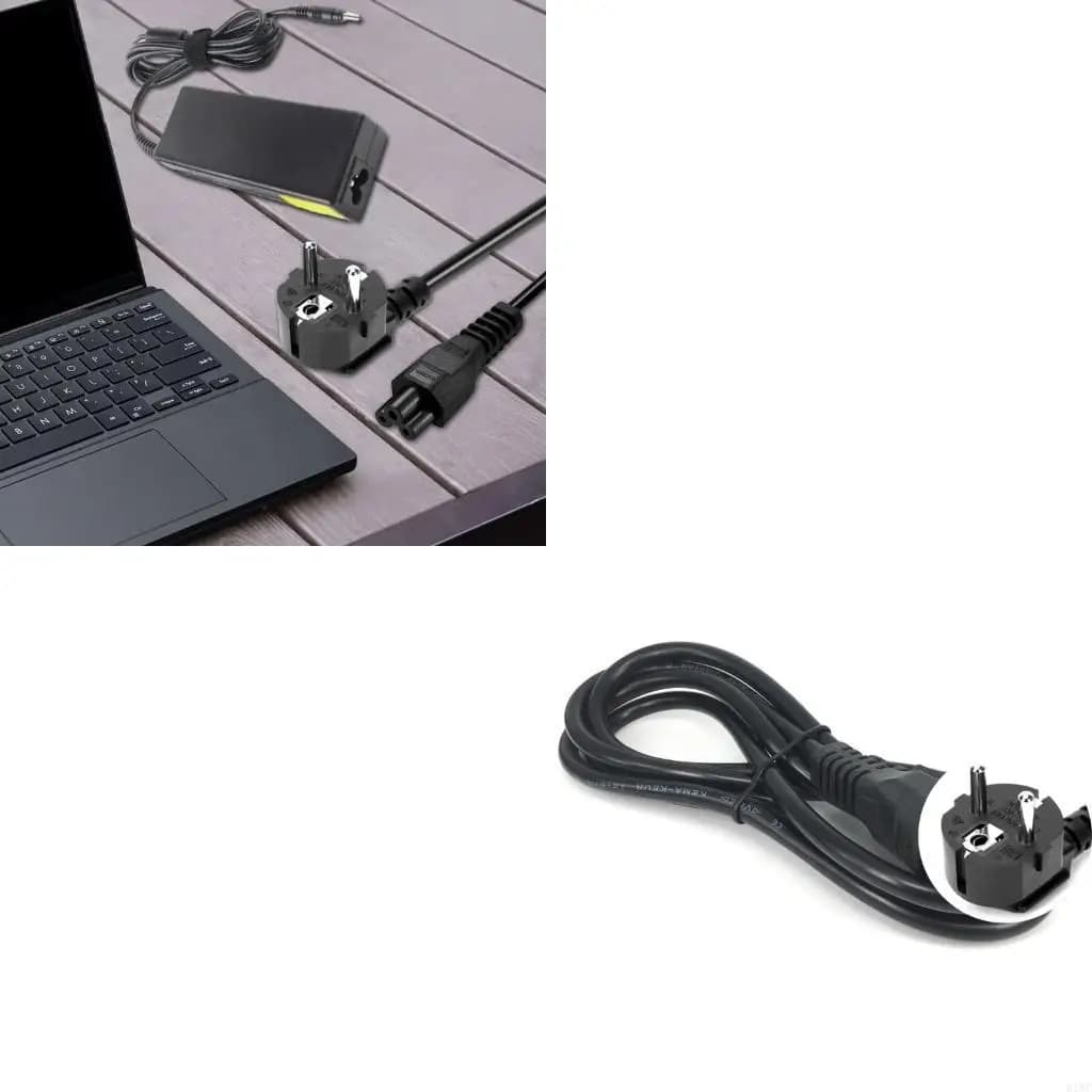 Laptop Notebook Power Cord 3Pin Prong Plug Connector Optional Standard Plug Cable 1.2m 4ft