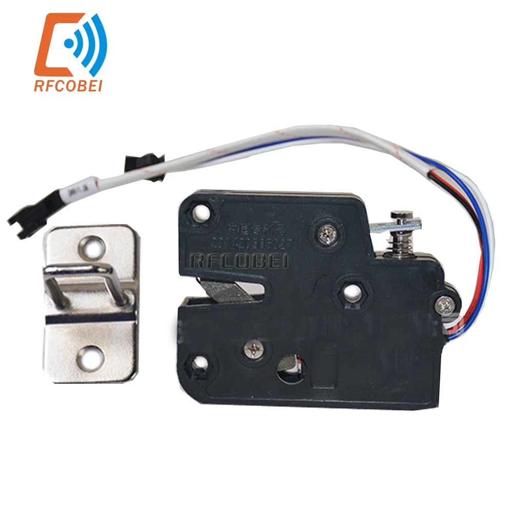 Plastica resistente Piccola serratura per porta dell'armadio Serratura di controllo della distributore automatico DC Serratura per armadio intelligente Serratura elettromagnetica