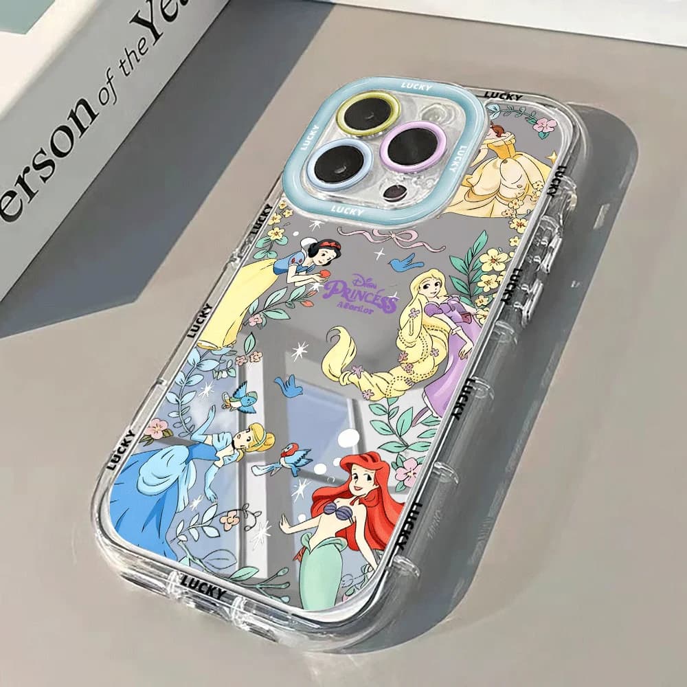 Custodia Protettiva Antiurto Collezione Princess per iPhone 17 Air 14 15 16 11 12 13 17 Pro Max XR XS X 15 16 8 7 Plus, Cover Morbida in TPU