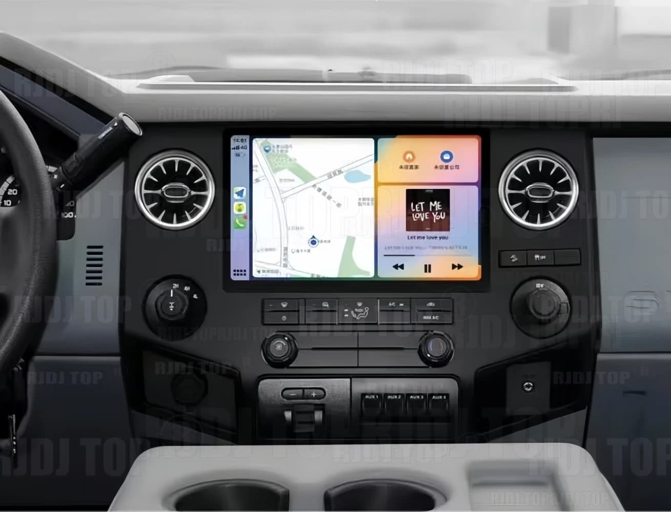 Autoradio multimediale da 13.1 pollici per Ford F250 F350 F450 F650 2009-2015 con GPS, CarPlay, Android Auto, 5G e telecamera a 360°