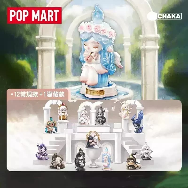 POPMART CHAKA Candle Whisper Series Blind Box Toys Kawaii Anime Action Figure Cartoon Model Home Decor Desktop Dolls Girls Gift
