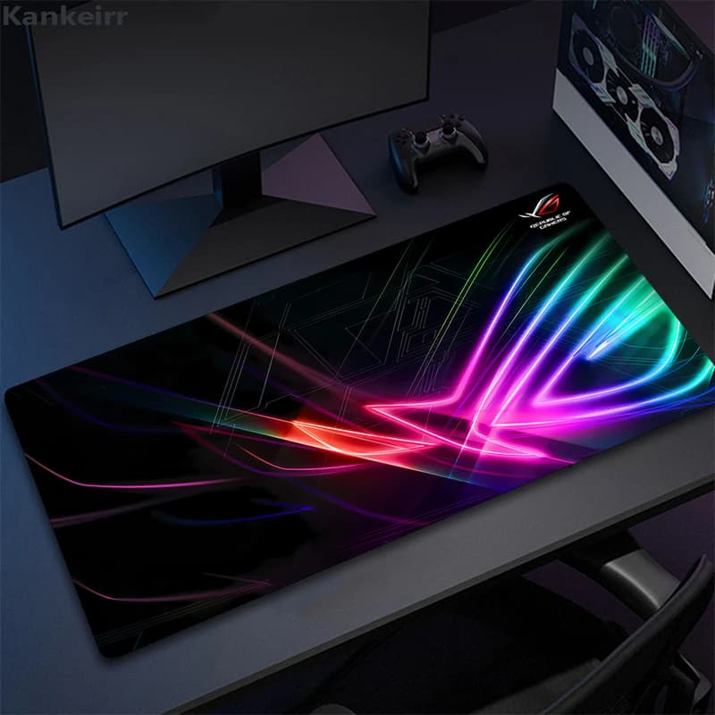 Asus Rog Black Mause Pad Tappetini per mouse anime Tappetino per scrivania per computer da gioco Tappeto per mouse Accessori per PC Tappetino per mouse per giocatori Tappetino in gomma veloce