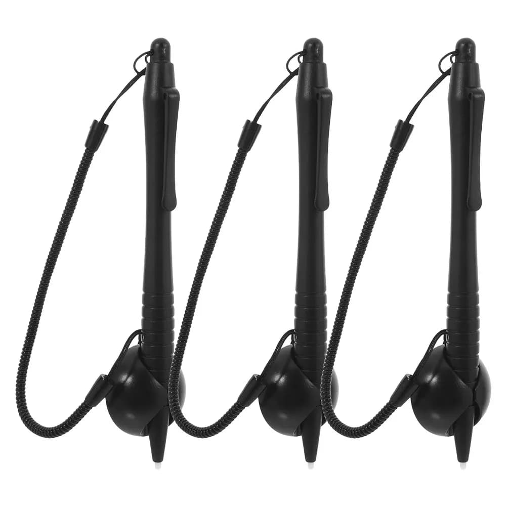 Penna stilo resistente per schermo touchscreen, 3 pezzi, con cordino anti-smarrimento e punta rigida, per tablet e telefoni, per disegno