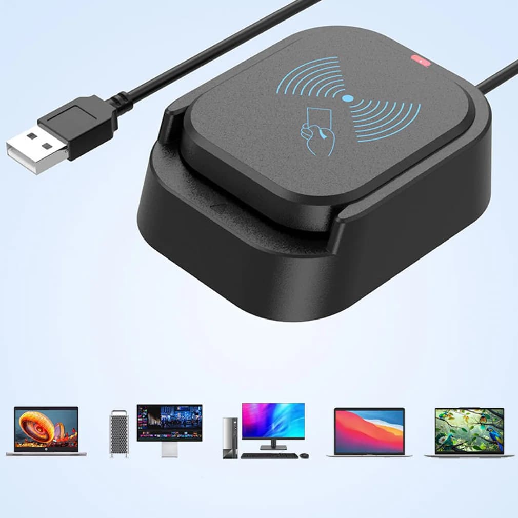 USB Powered Card ReaderSmart Card Reader With LED Indicator ID Bank Electronic DNIE Dni Citizen Sim Cloner Connector Adapter