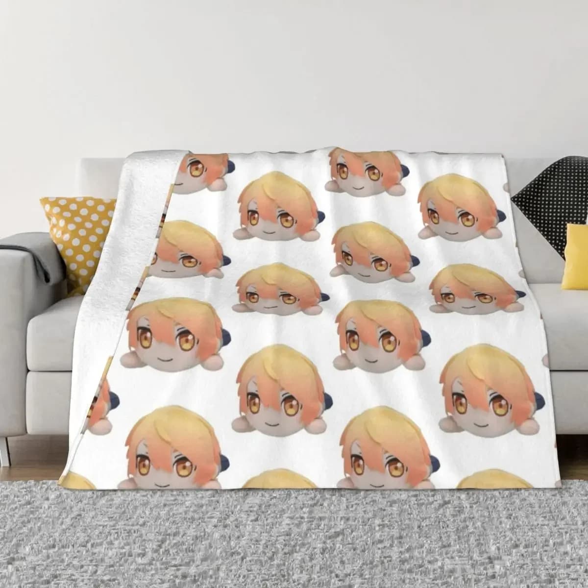 Tsukasa Tenma peluche coperta da viaggio turistica morbida peluche Plaid coperte