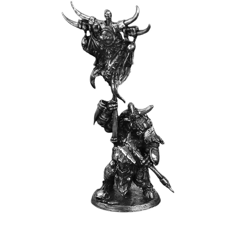 Statuetta in Metallo del Guerriero Toro, Minotauro, Soldato Tribale, Miniatura per Giochi da Tavolo, Scacchi, Decorazione Casa, Regalo per Uomini