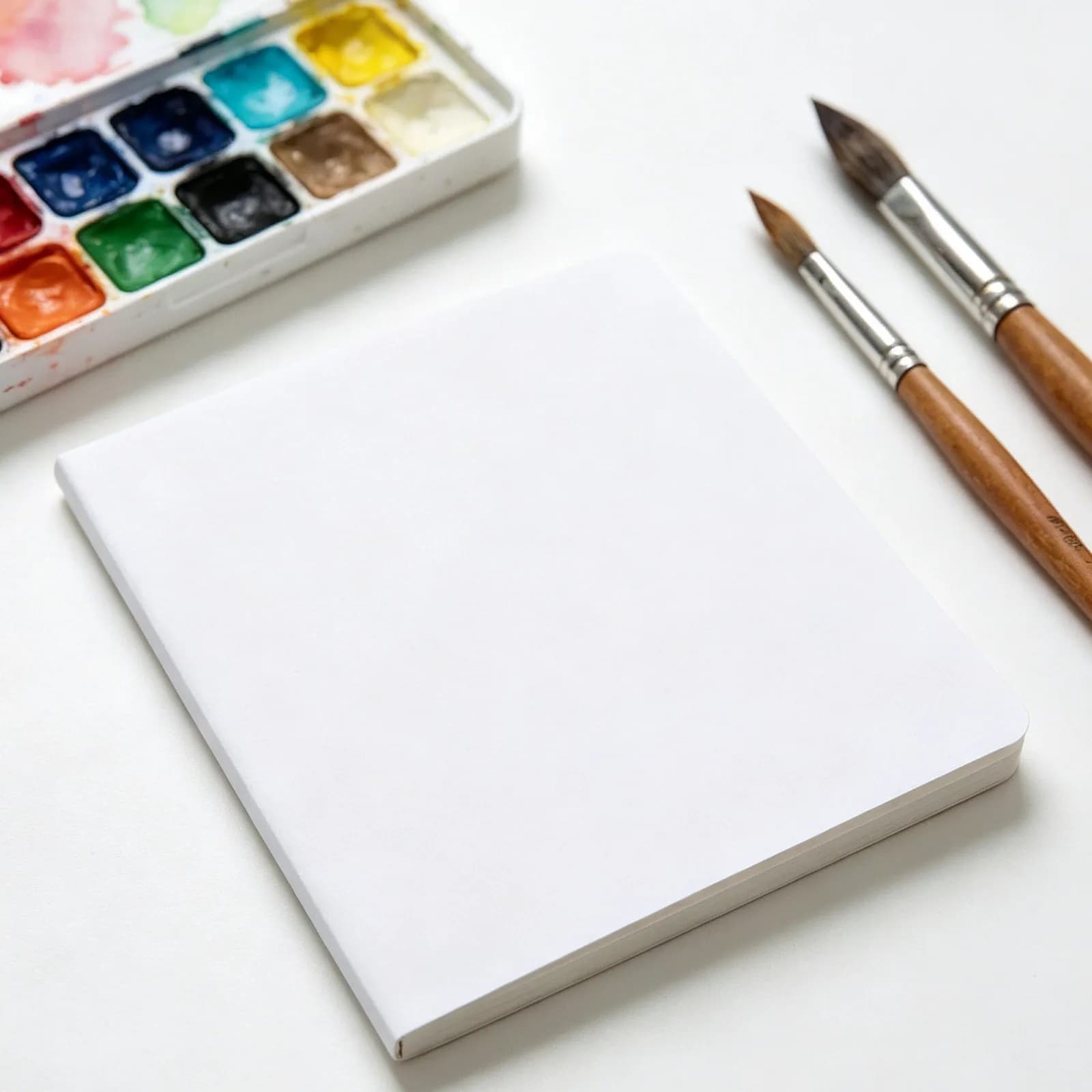 4Pcs Kids Blank Sketchbook Heavyweight Cardstock Paper Rounded Corners Creative Drawing Book for School Art Journal DIY Story