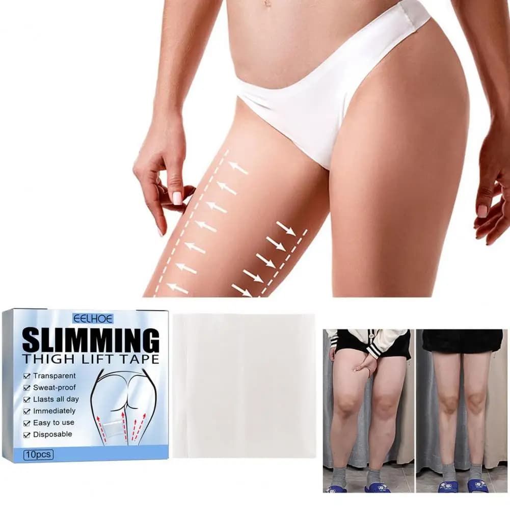 10 pz/scatola nastro sottile nastro per sollevamento gambe traspirante ingredienti sicuri tessuto Non tessuto antirughe liscio nastro per sollevamento coscia sottile per le donne