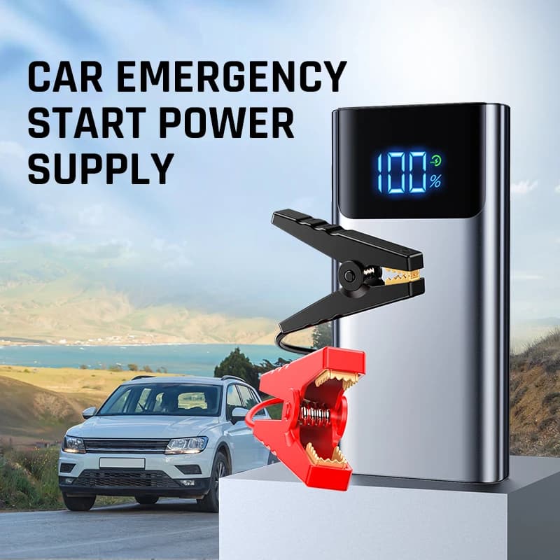 3-in-1 Portable Car Jump Starter 4000A Car Battery Booster Power Bank LED Lighting Small Battery Starter Device For 12V Car